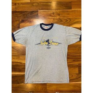Size L - vintage 1990s Nutmeg Notre Dame Tshirt Rare